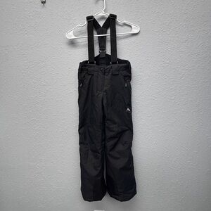 McKinley AQUABASE Kids 8yo Black Ski Bib / Snow Pants w Adjustable Straps, EUC